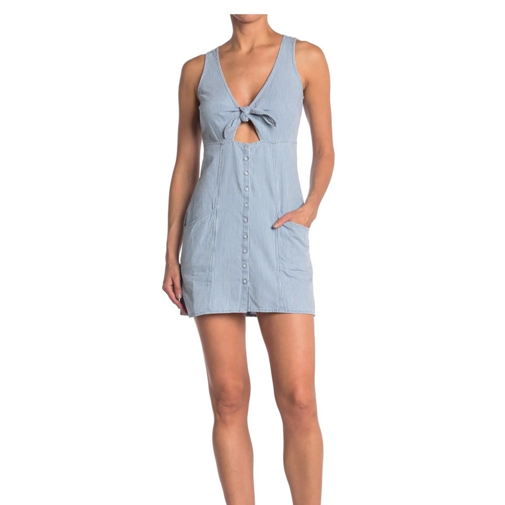Blue & White Mini Dress - Picture 2 of 15